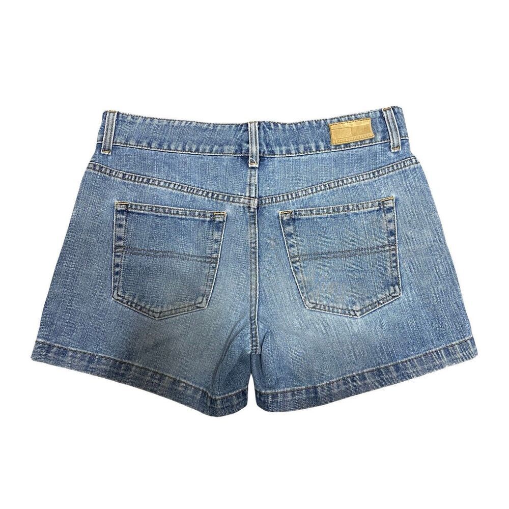 Vintage Tommy Hilfiger Denim Jean Shorts Size 3 100% Cotton Women’s 33” Waist - Picture 2 of 7